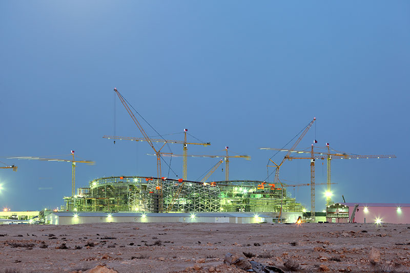 Construction of a new stadium in Qatar