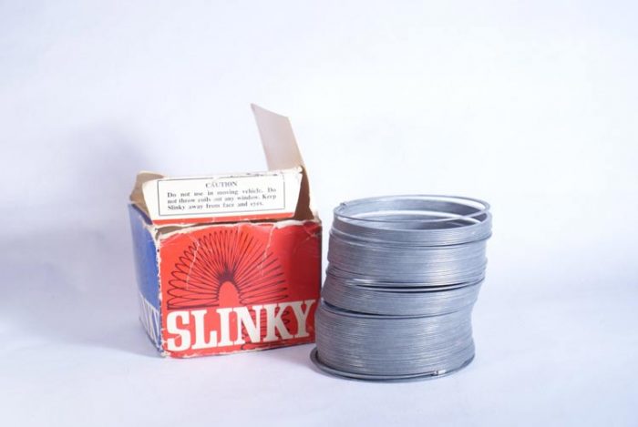 Old steel slinky