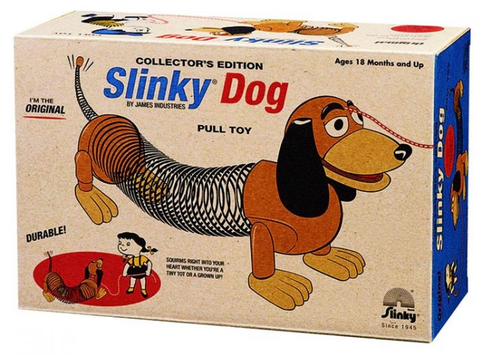 Steel slinky dog