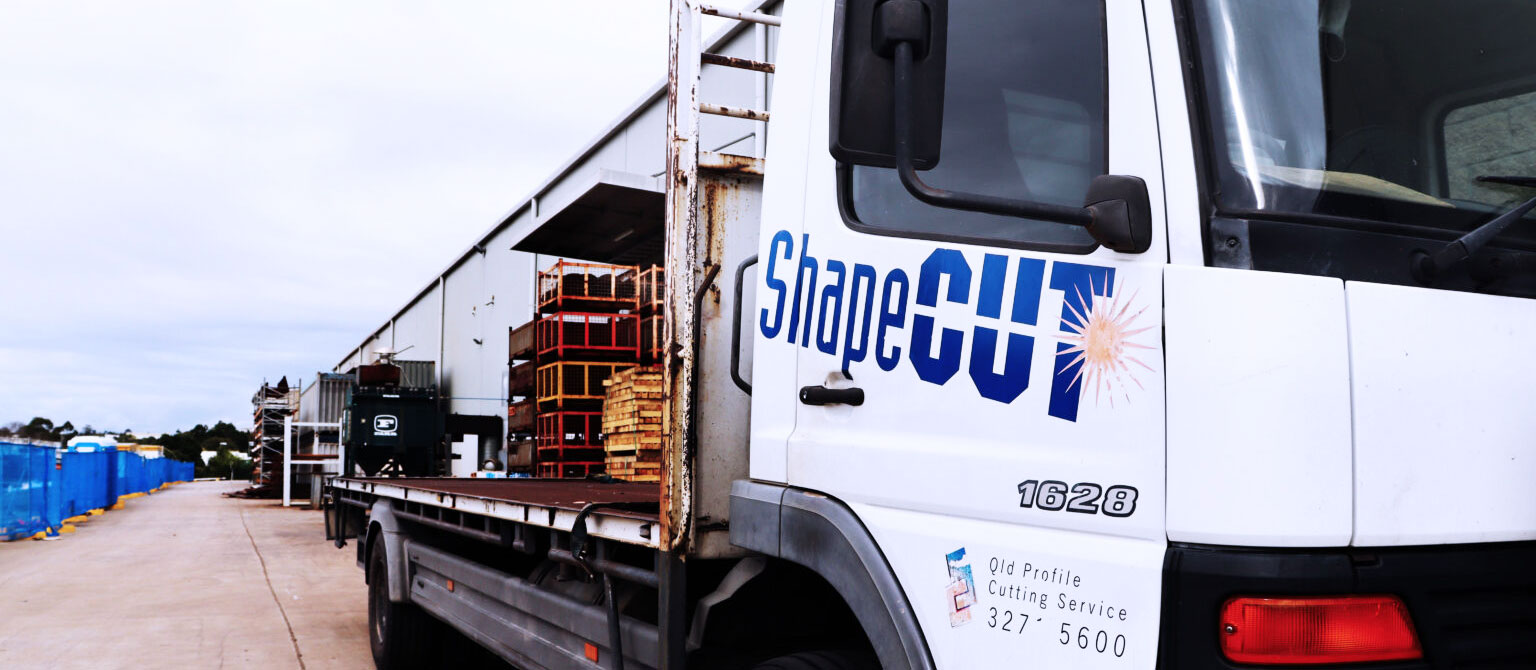 Our fleet of ShapeCUT trucks freight cut steel around Brisbane