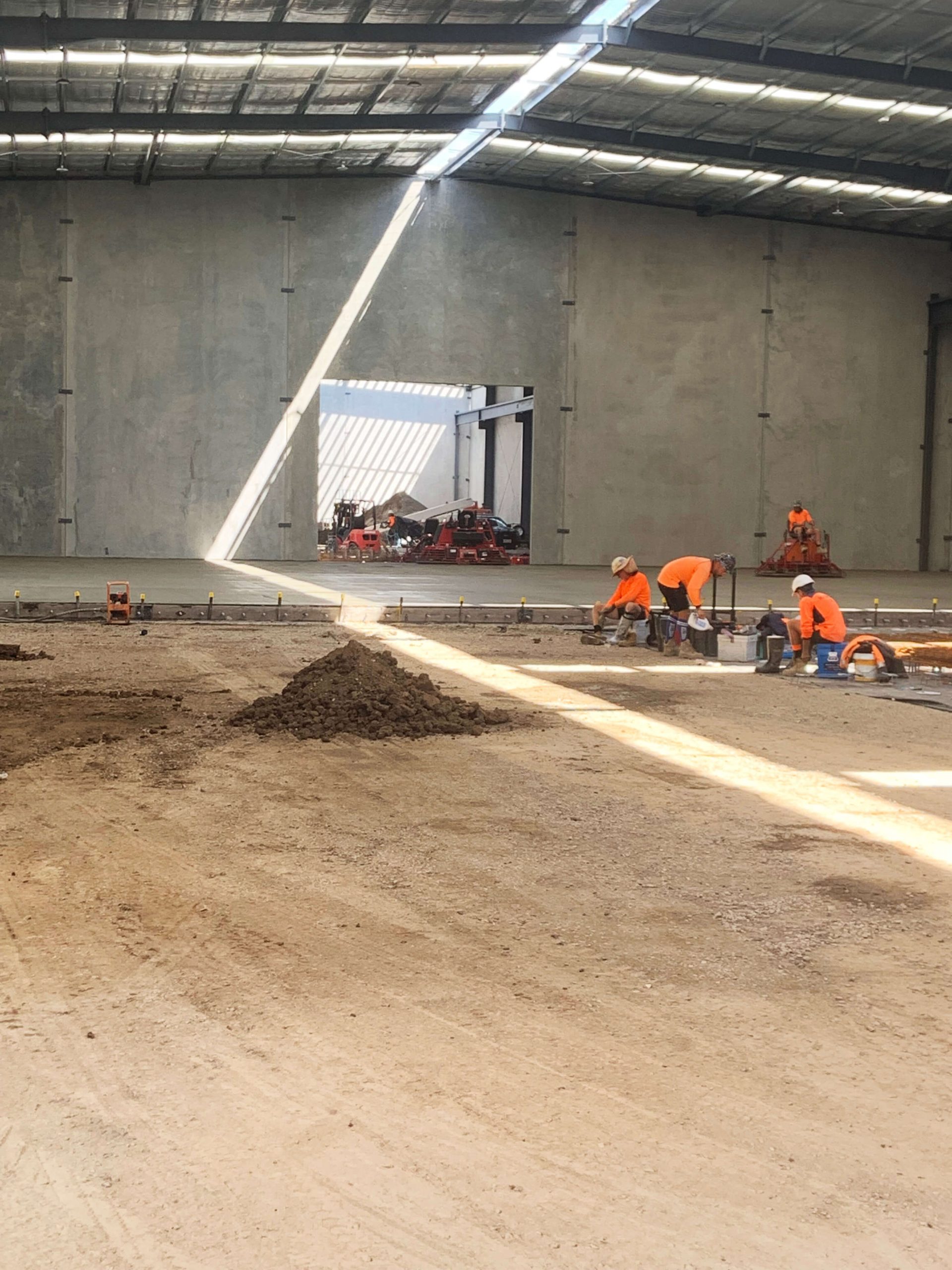 Concrete floor is poured at our Carole Park Warehouse